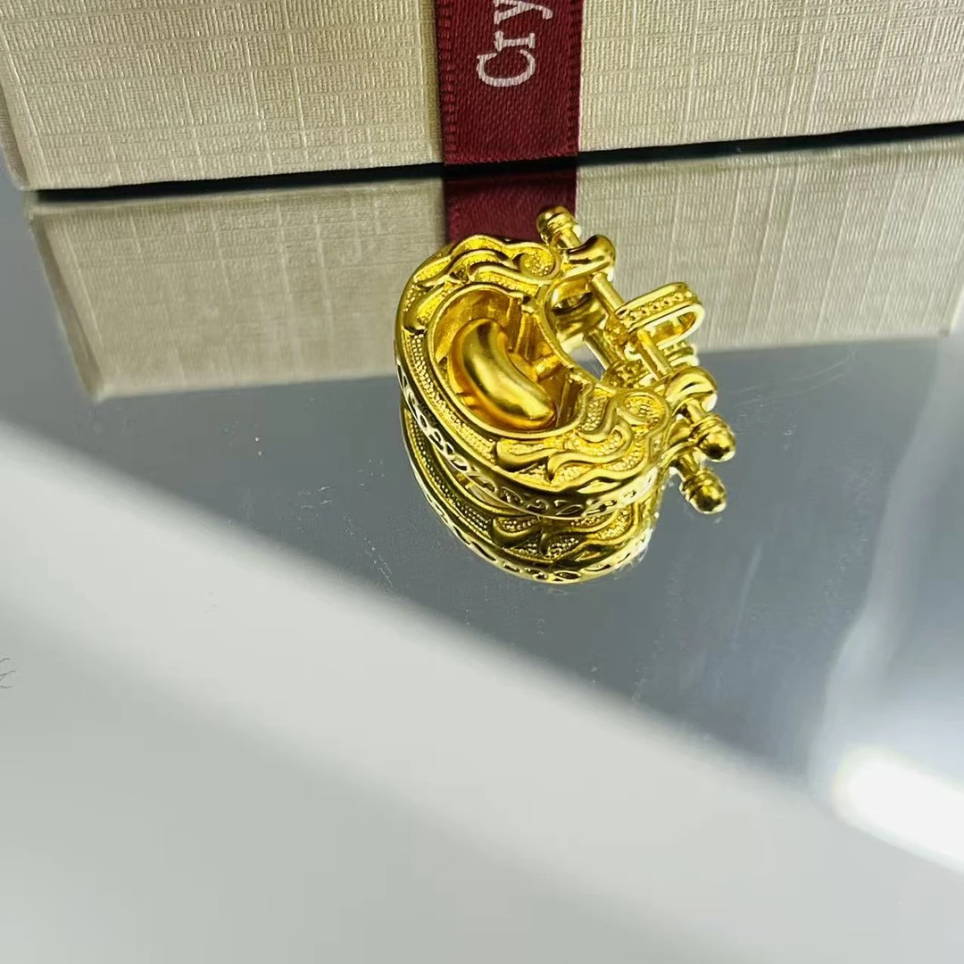 足金999锁福金元宝黄金首饰配件DP2790-01340