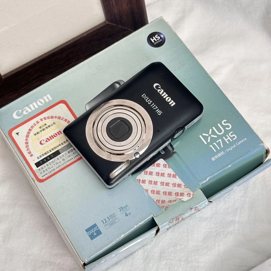 9新 Canon/佳能 原盒 佳能Ixus117hs 高清可拍实况CCD 屏微暗角