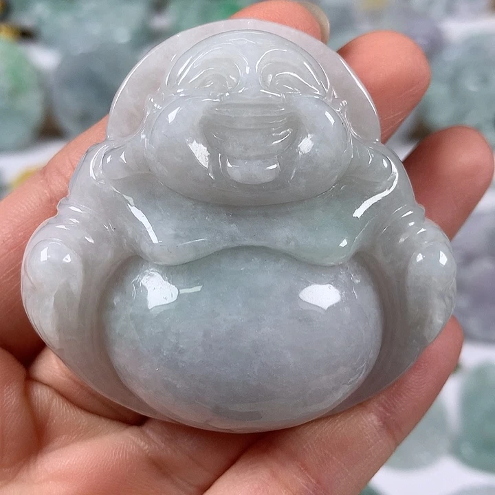 颈饰未镶嵌翡翠大佛卡厚14+