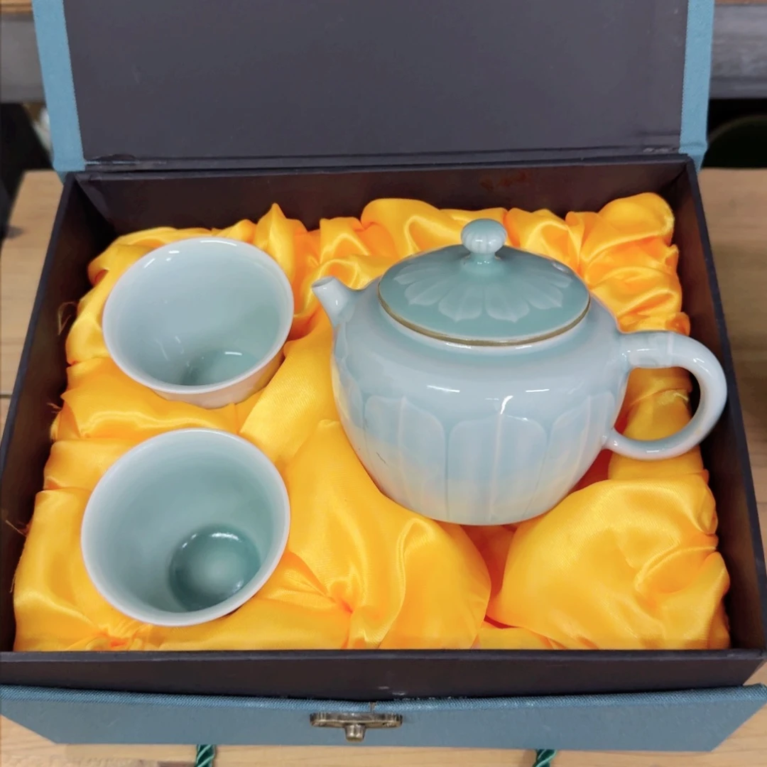 龙泉青瓷茶具微瑕6747