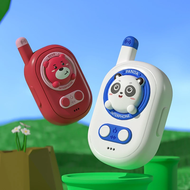 萌熊对讲机户外亲子互动小熊传呼机500M远距离可隔墙玩具