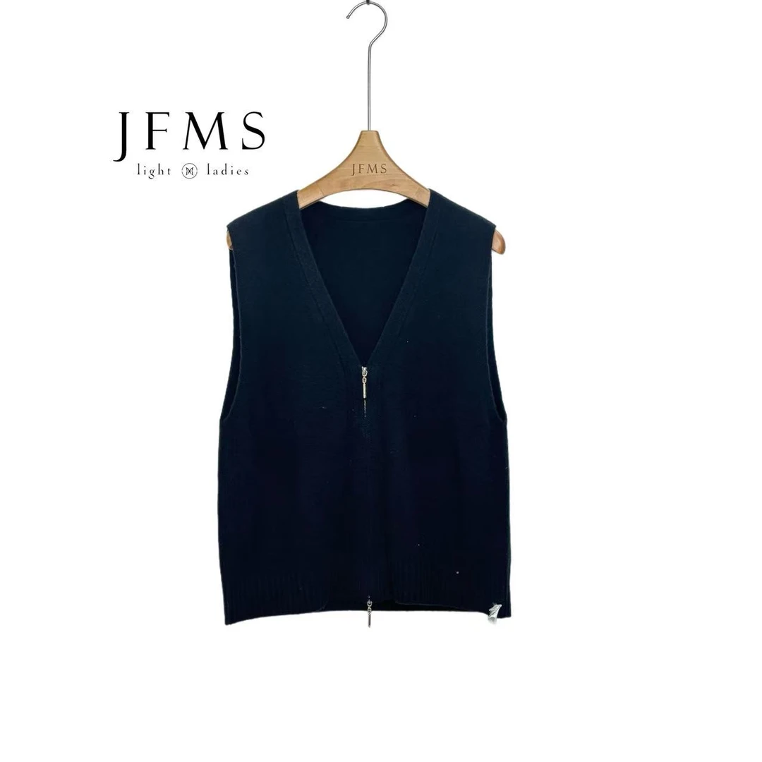 JFMS”设计师羊毛简约休舒适气质时尚纯色显瘦百搭宽松闲毛衣M276