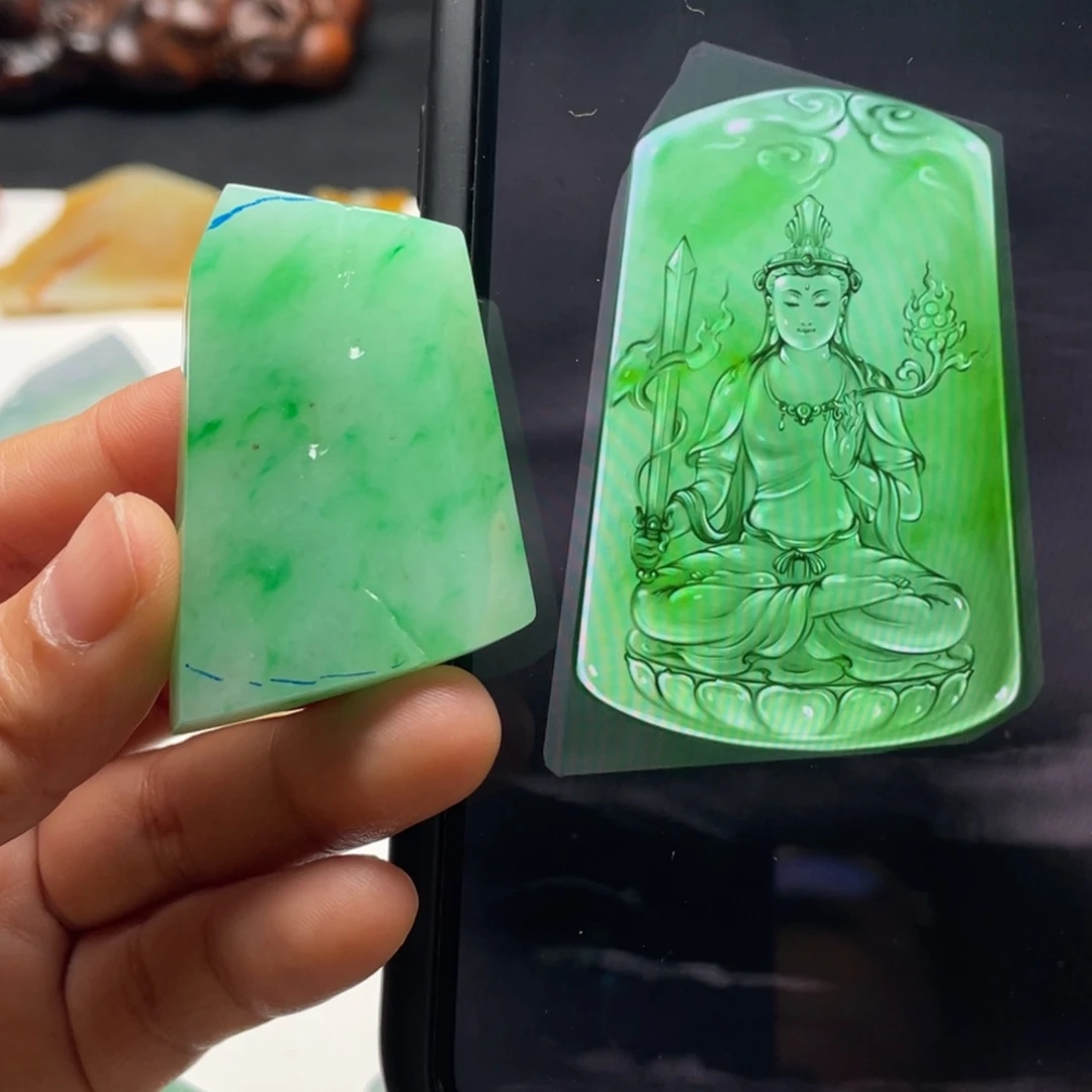 定制翡翠未镶嵌包工