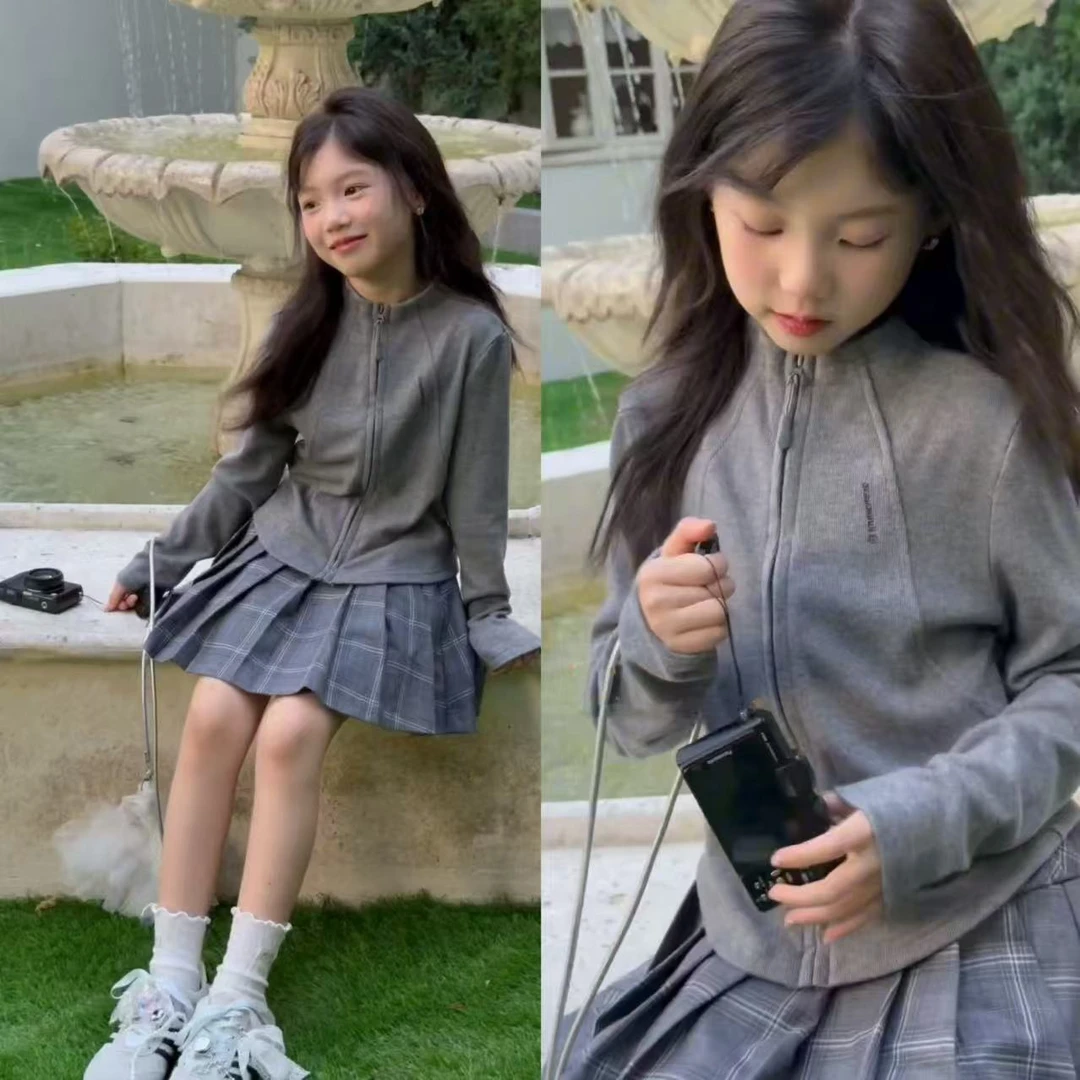 【2025秋季新款】韩版休闲风儿童运动外套V0758