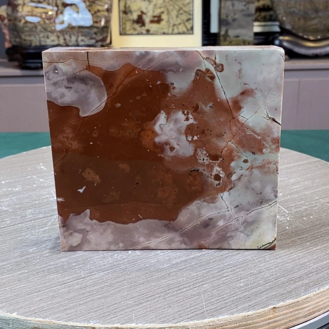 石材广西国画石草花石