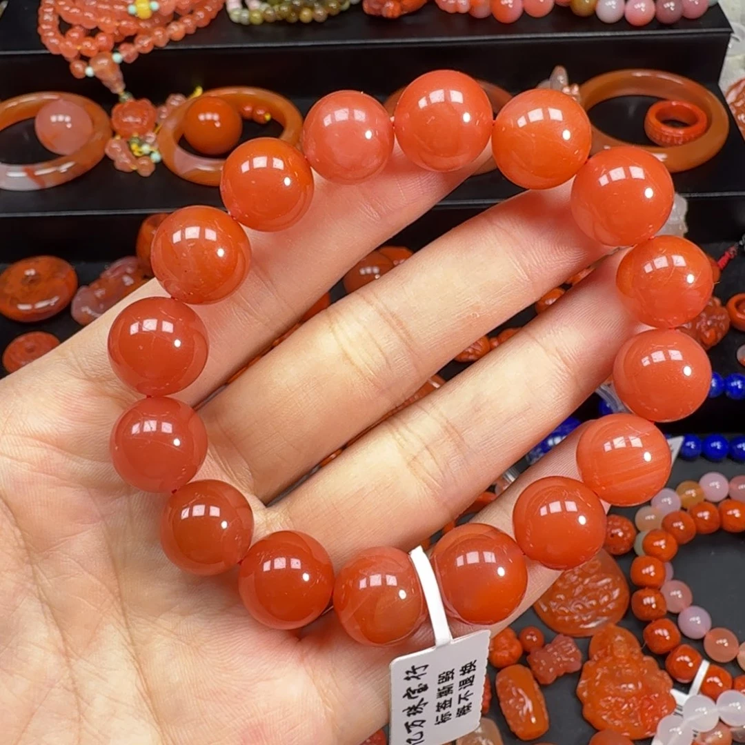 南红玛瑙未镶嵌手串13mm
