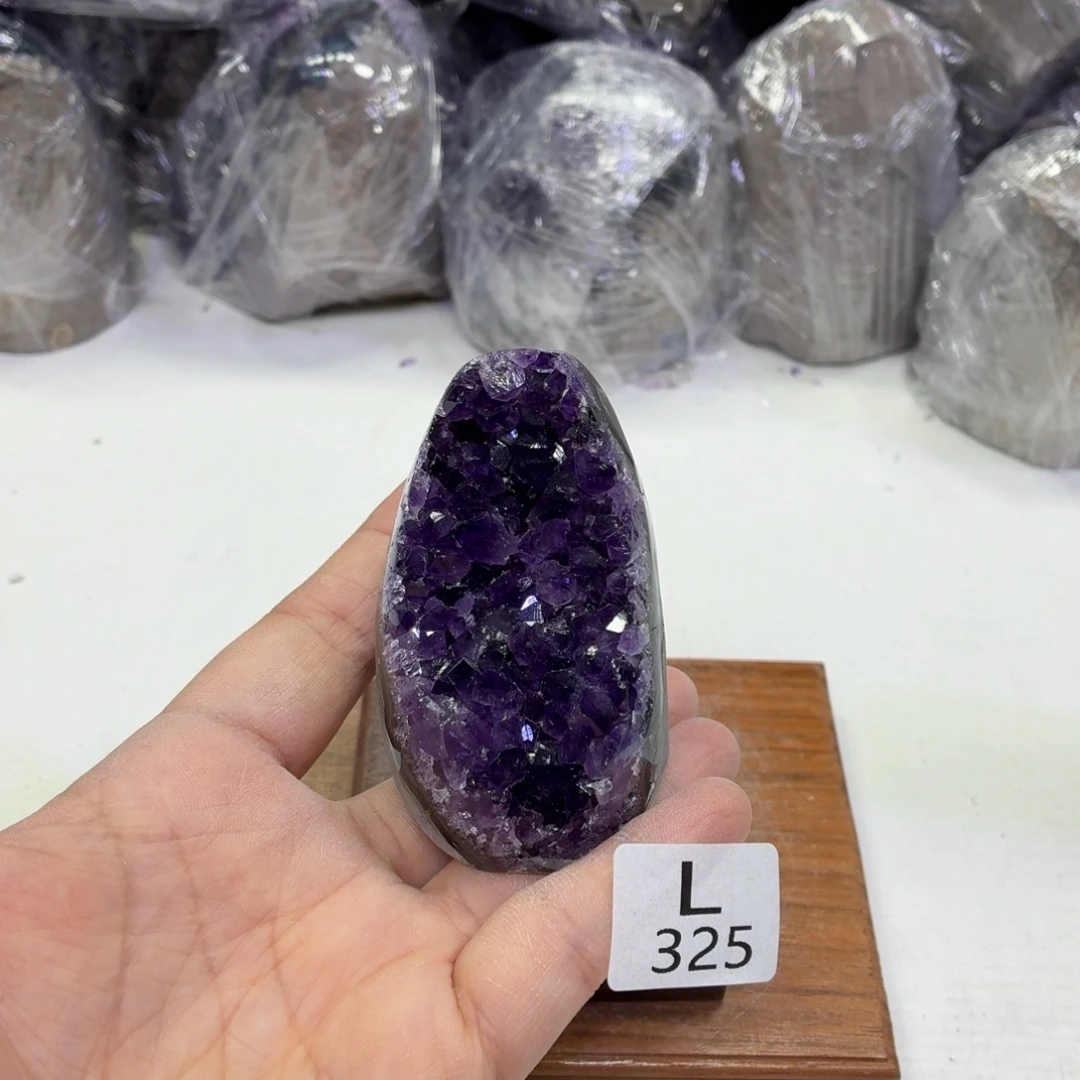 水晶未镶嵌摆件天然紫水晶