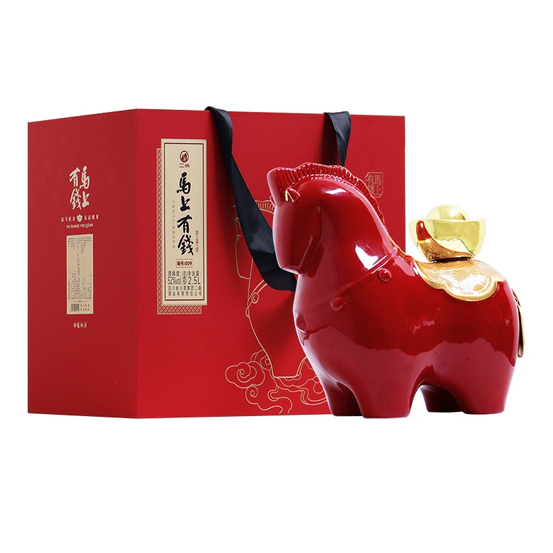 二峨牌抢先版（马上有钱-大马）5斤装 单粮52度500ml