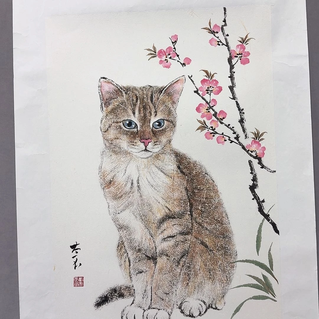 国画亲笔手绘放心去藏