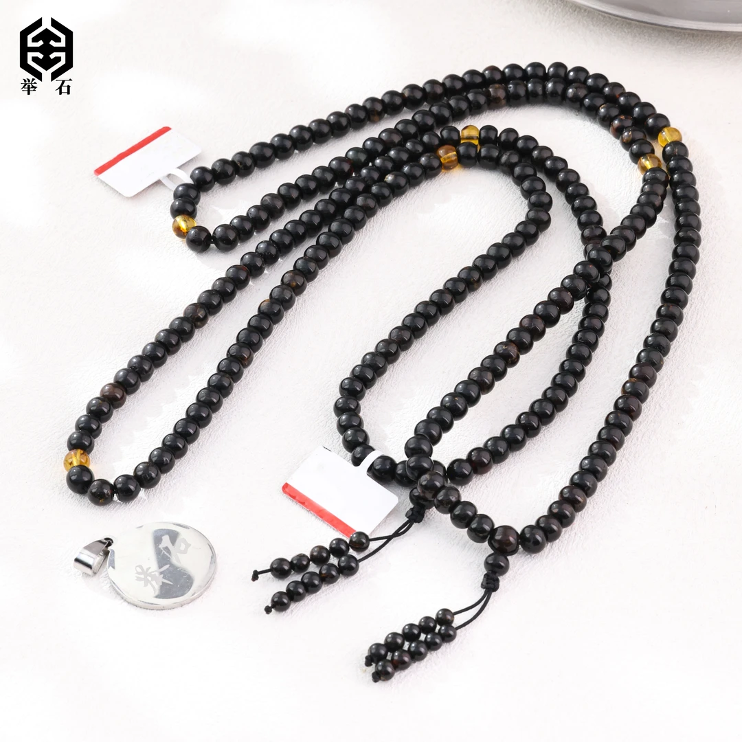 【举石精选】X03-H78-926琥珀珠串（一件/多样性发/约6.5mm+）Q