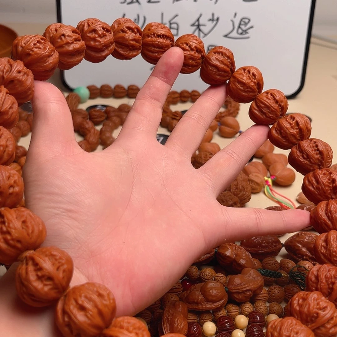 文玩核桃手串墨****?京八棱