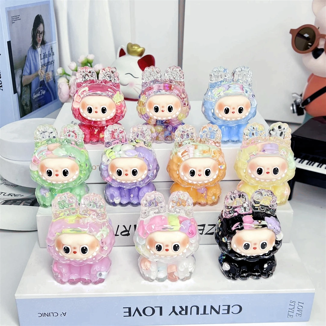 【夜光爆闪】潮玩手办拉bubu创意公仔手办精品桌面摆件潮流香薰蜡烛