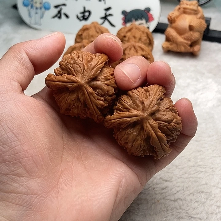 文玩核桃把件帮*三棱