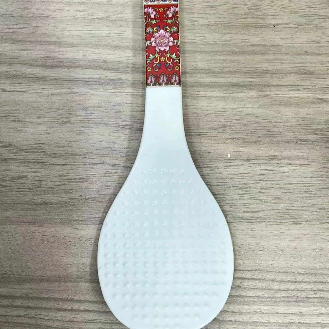 1001骨瓷珐琅彩饭铲米饭勺