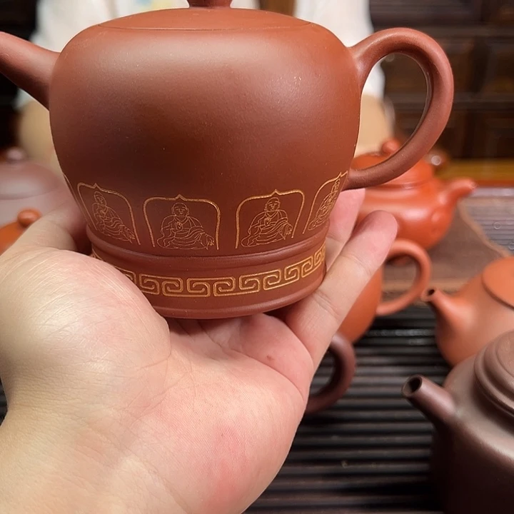茶壶紫砂微瑕禅心清水泥，320cc
