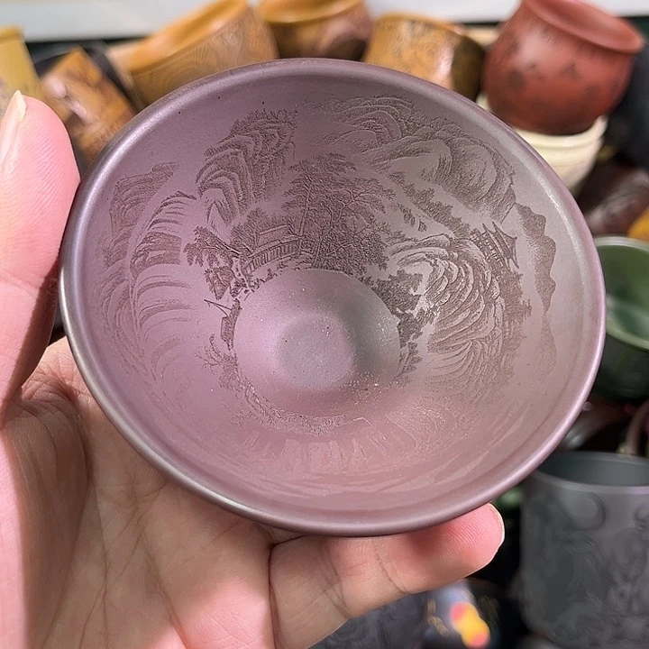 茶杯紫砂全手工紫砂主人杯