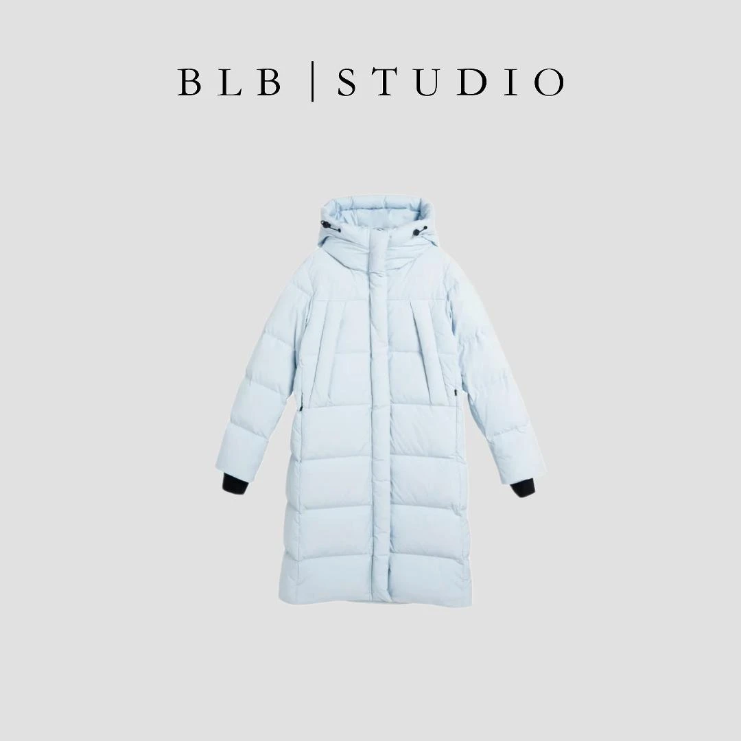 【BLB•板老板】2024新款女装运动时尚连帽保暖长款羽绒服99M326