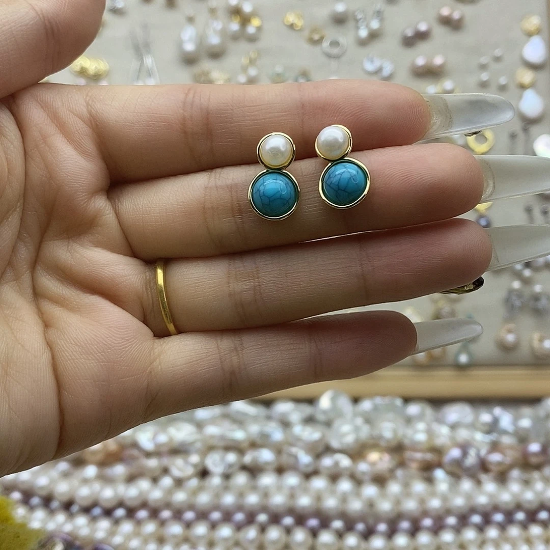 耳饰未镶嵌淡水珍珠