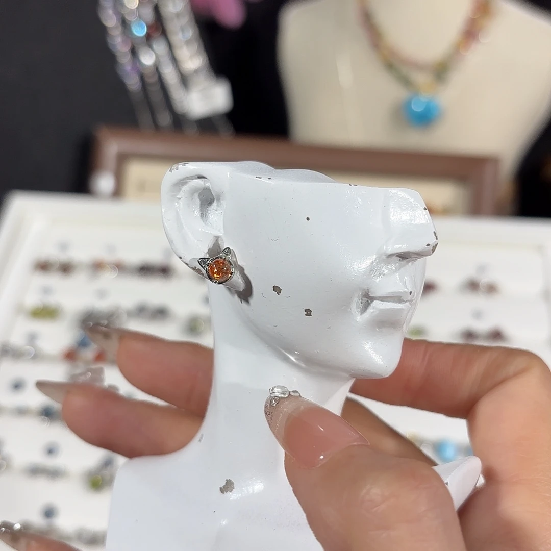 冬***️戒指烟晶银S925镶嵌