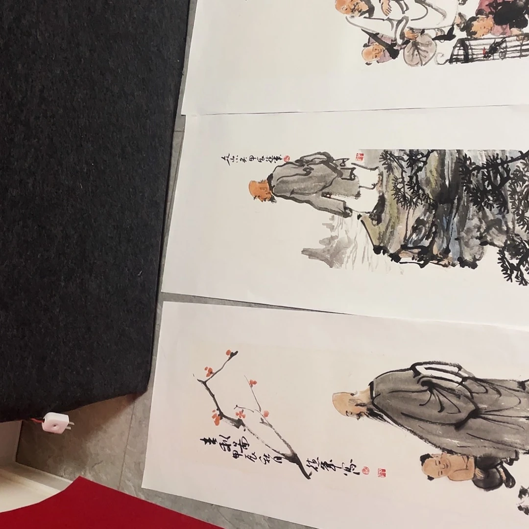 刘***画国画纯手工制作工艺