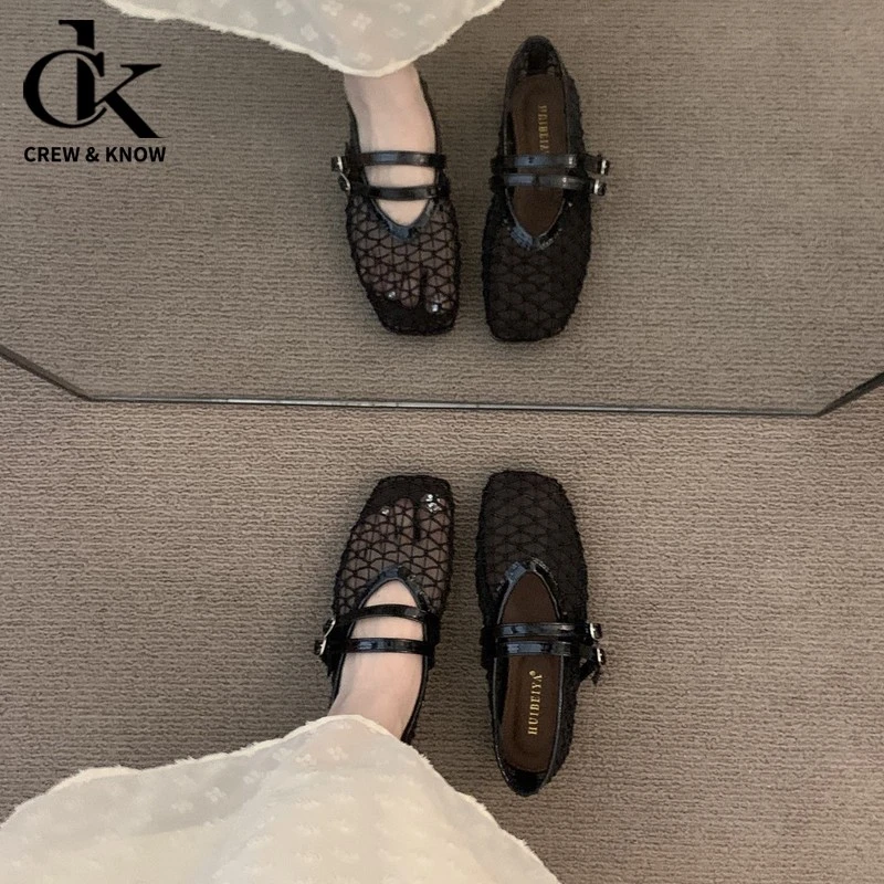 【官方正品】小众设计感平底黑色波西米亚勃肯鞋女外穿2025春夏