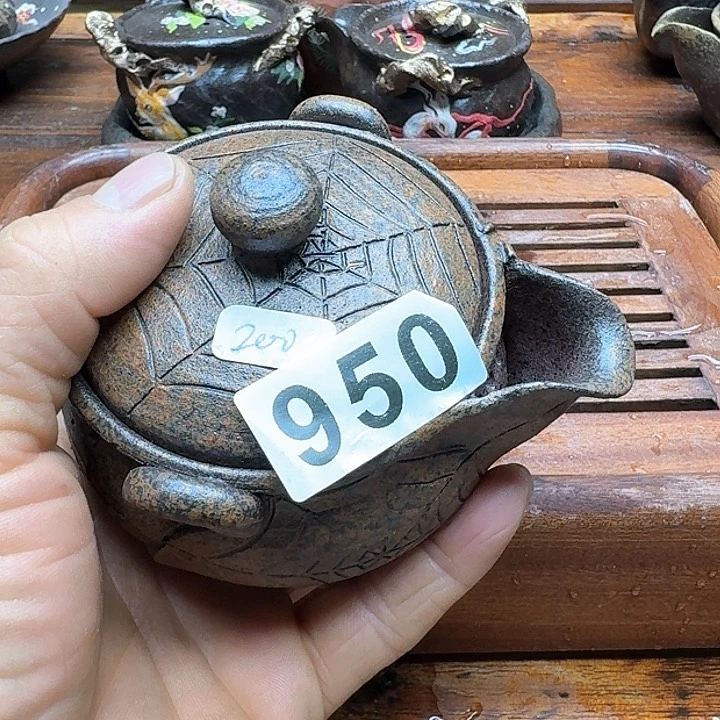 纯手工制作粗陶茶具