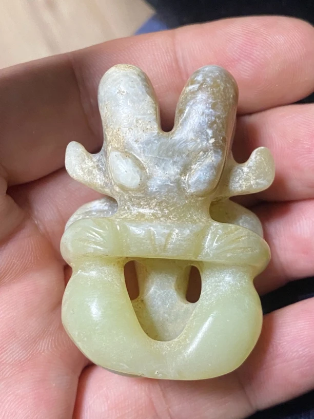 河磨奇石神人型件