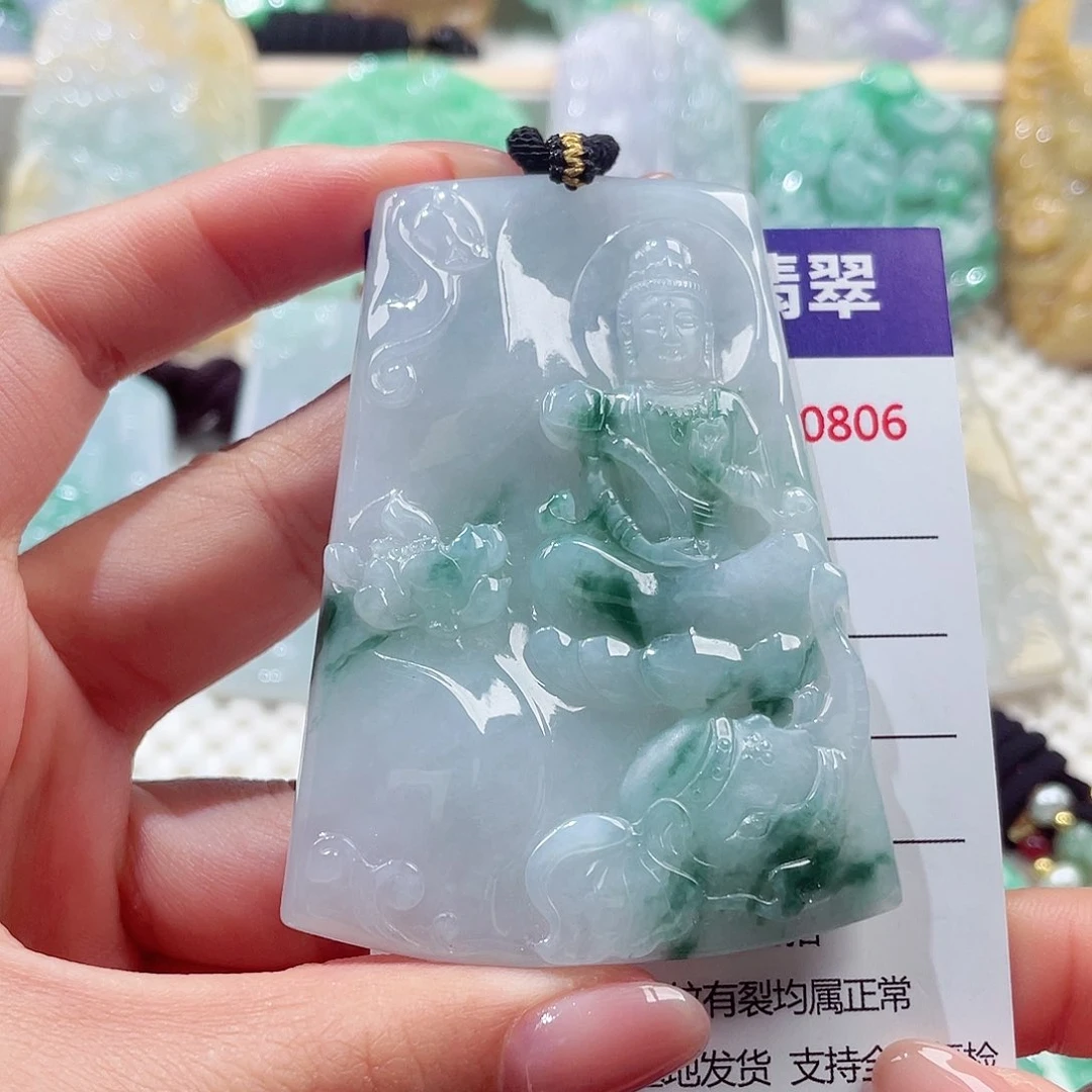 颈饰未镶嵌翡翠普贤