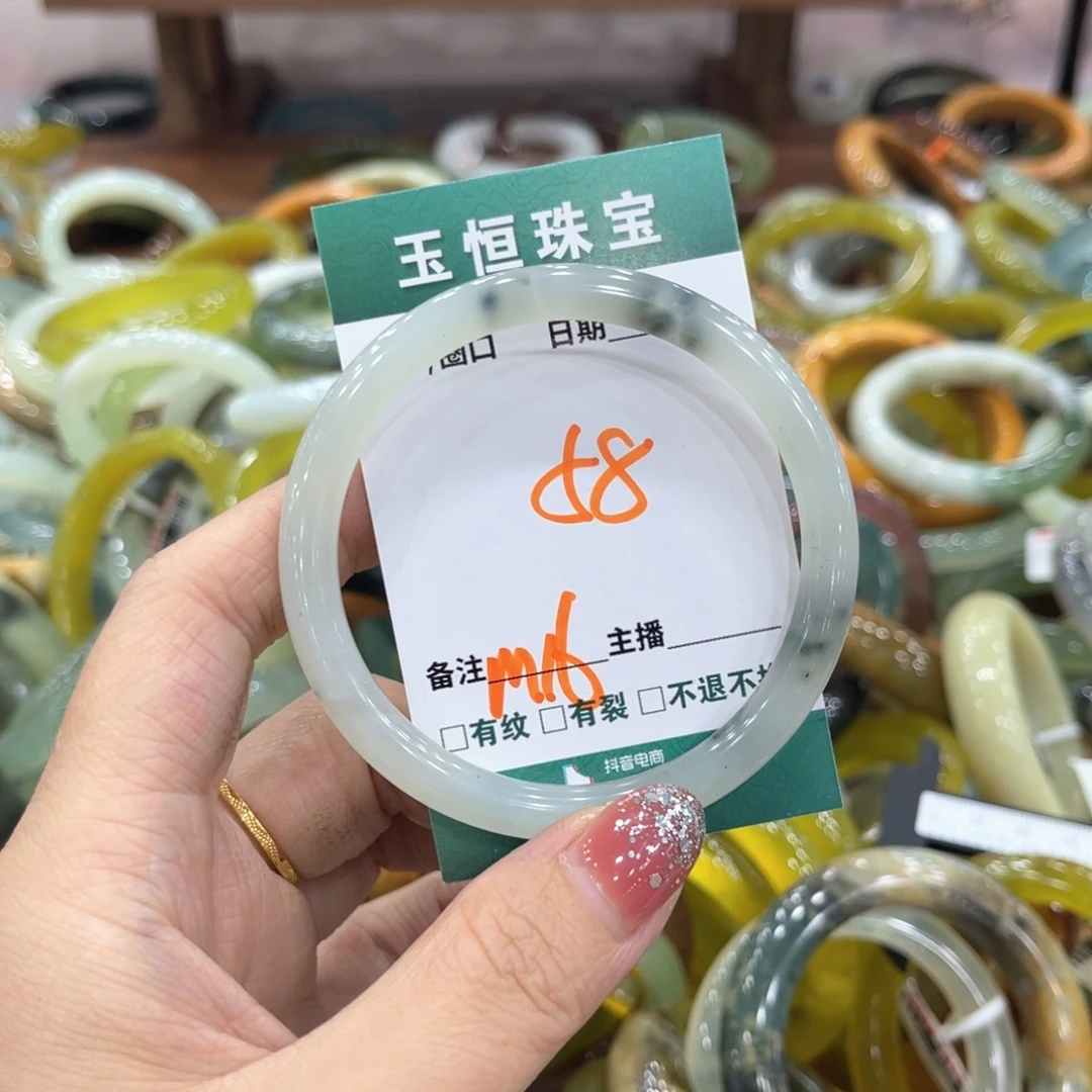 未镶嵌蛇纹石玉手镯手镯
