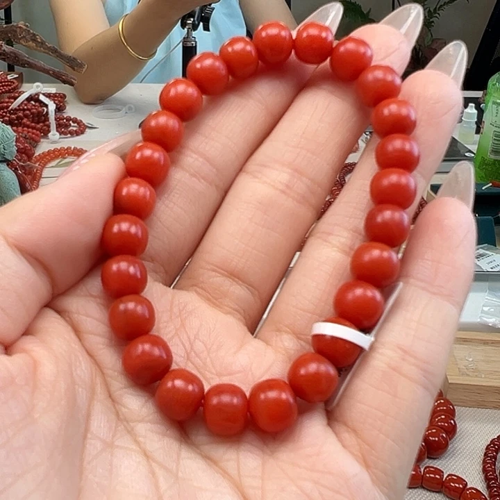 南红玛瑙8mm未镶嵌