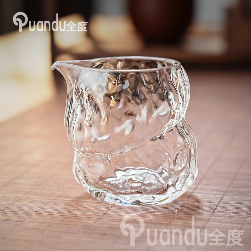 核桃纹花生玻璃公道杯加厚家用公杯泡茶分茶器匀茶杯茶海茶具