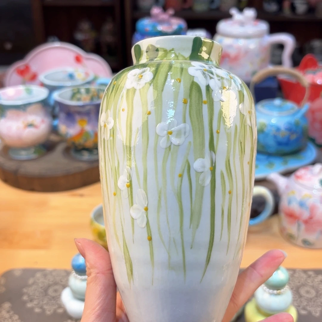 景德镇手绘高温釉下彩陶瓷茶具