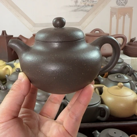 茶壶紫砂梨皮天青200cc