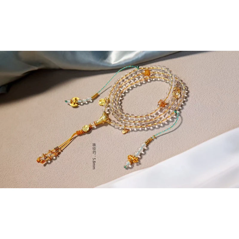 925银手链 衣锦媚行925银多圈手串S2453