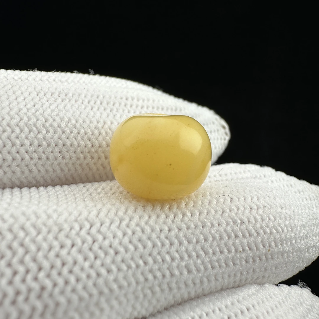 D6278天然蜜蜡 瑕疵特价墩子 11*8.7mm支持复检 假一罚四