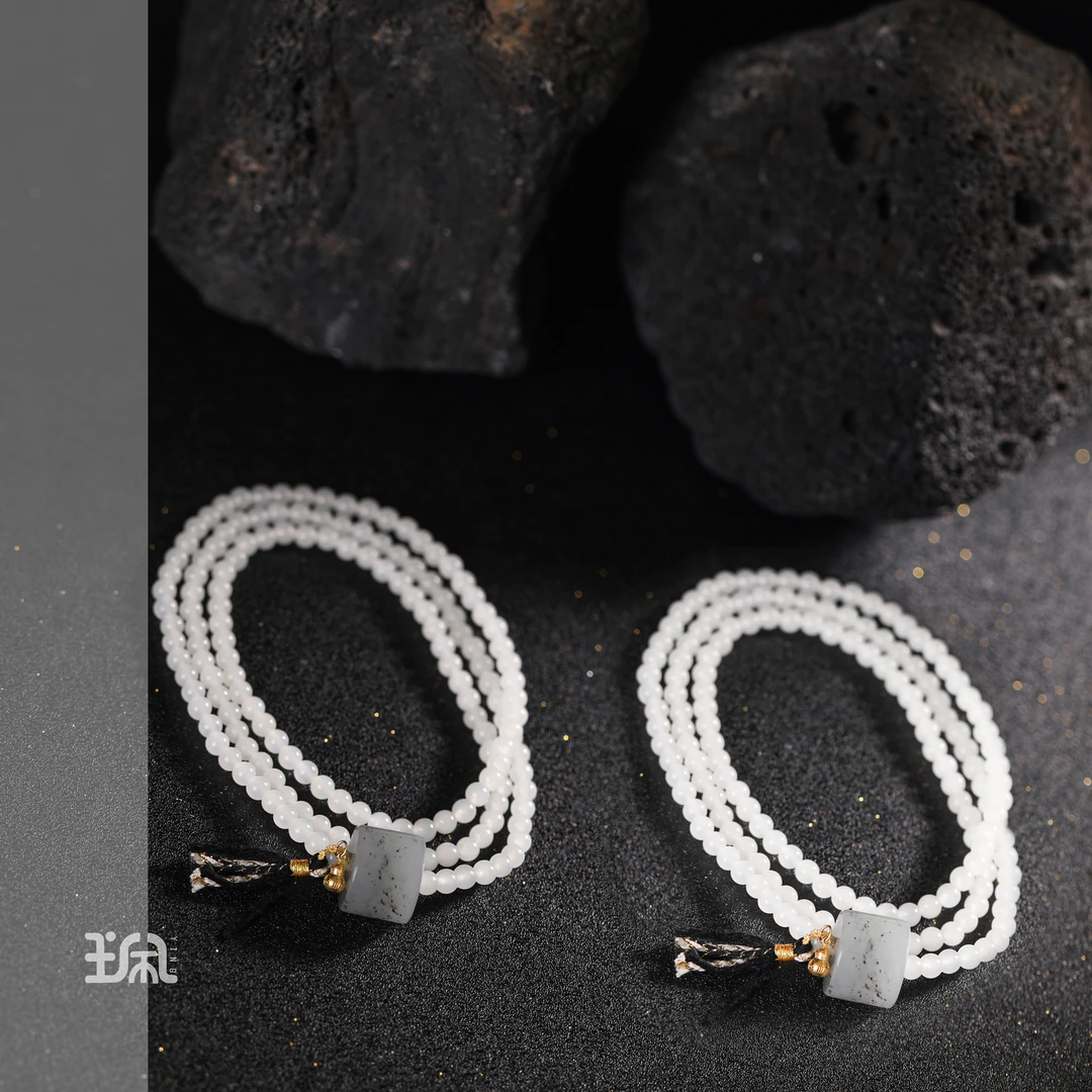 雪俏|和田玉*项链*18K金镶嵌YNB25062610多样性发其一