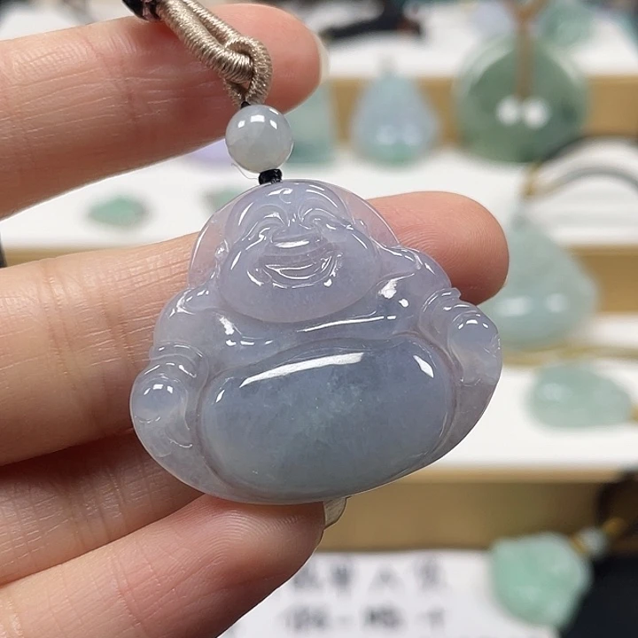 翡翠未镶嵌颈饰天然翡翠佛公58号