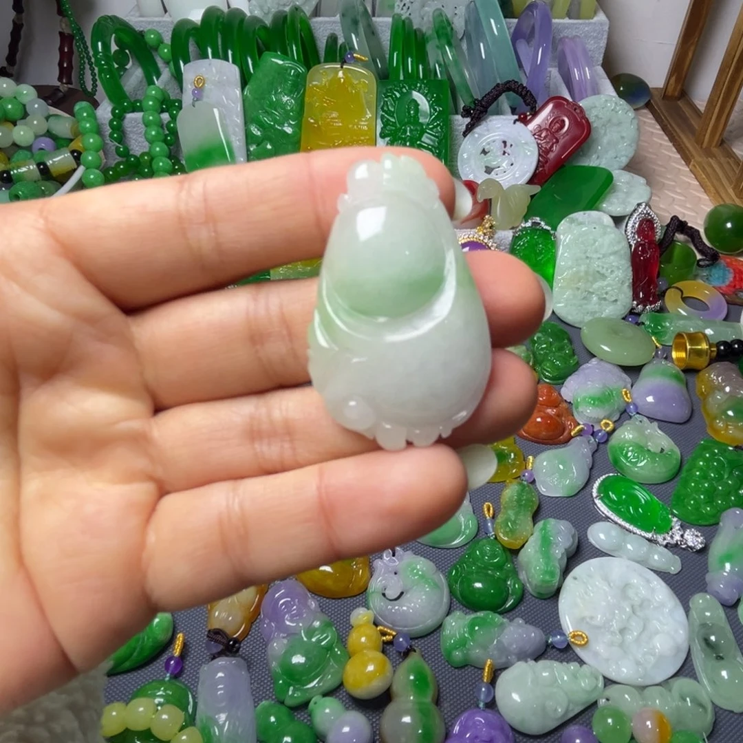翡翠未镶嵌手链翡翠未镶嵌颈饰手饰挂件