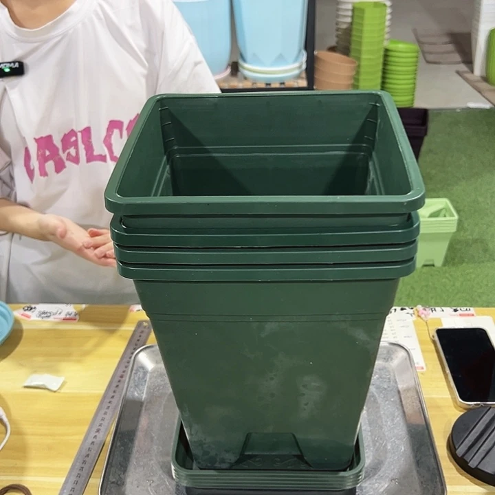 特价方盆口23高26军绿带托4只