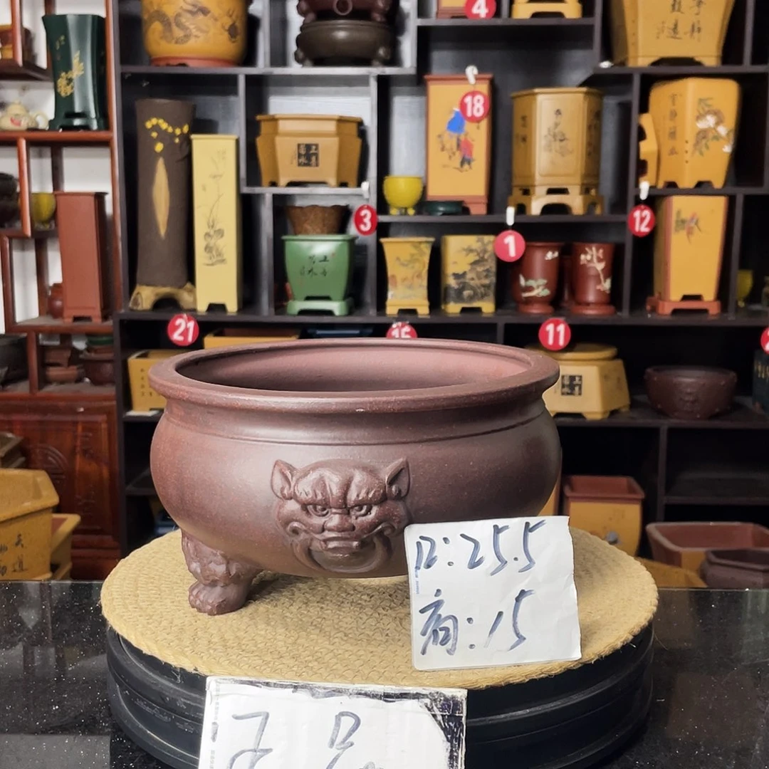 紫砂D-婉秋紫砂花盆