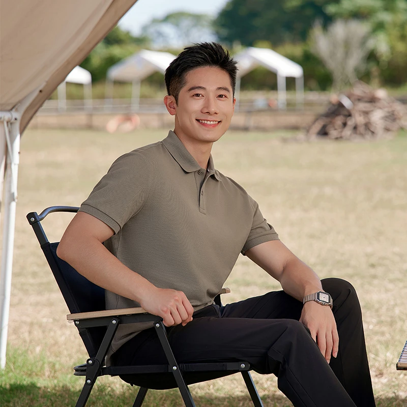 （下摆开叉)100%纯棉保罗polo衫短袖夏季高端纯色衣服男士t恤翻领