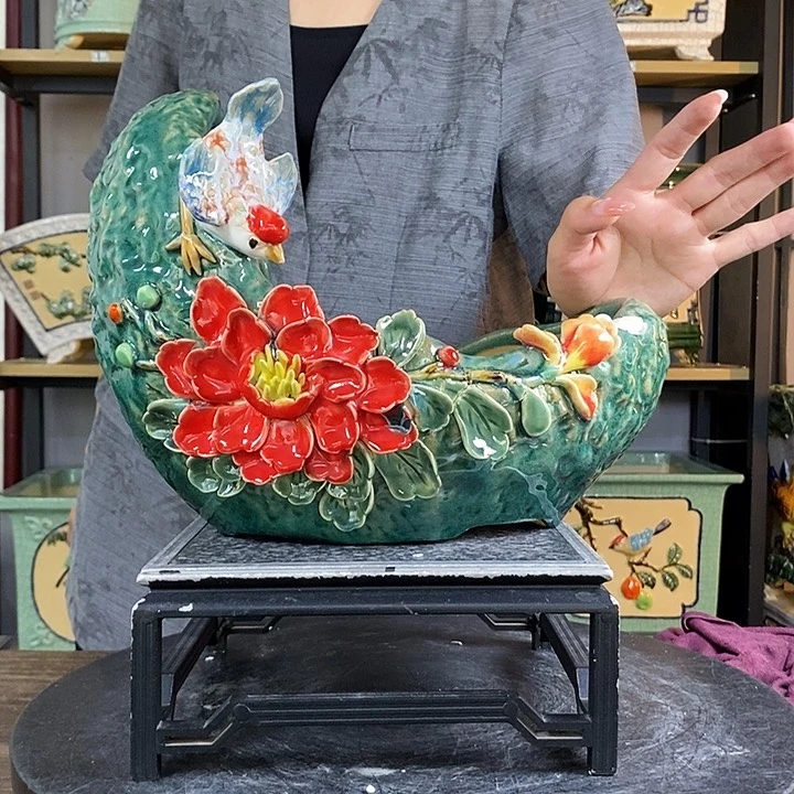 紫砂花盆豹**度11。