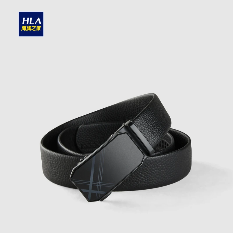 【老板娘专属】海澜之家商务大气自动扣皮带压花质感腰