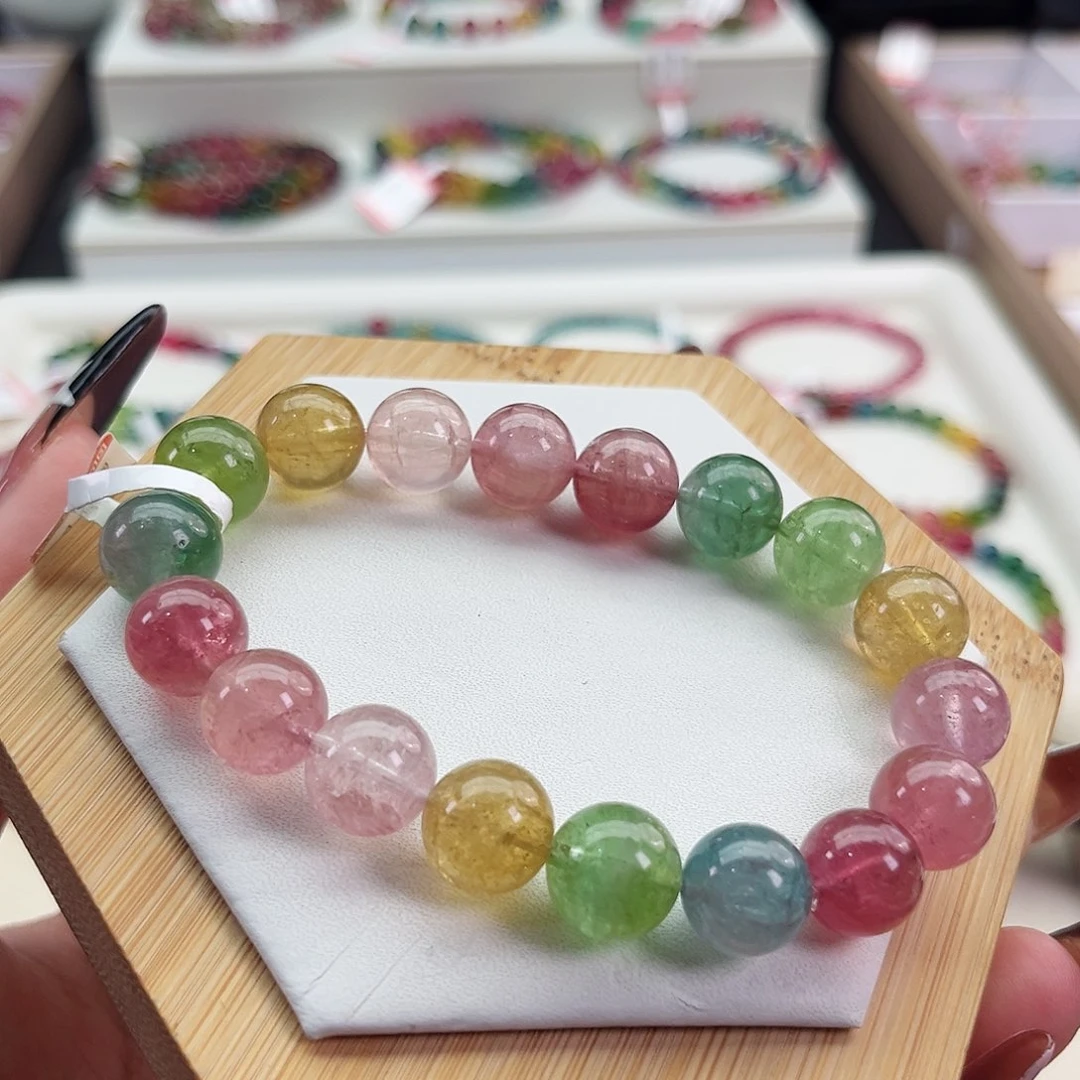 手链未镶嵌碧玺碧玺手串单圈11mm+