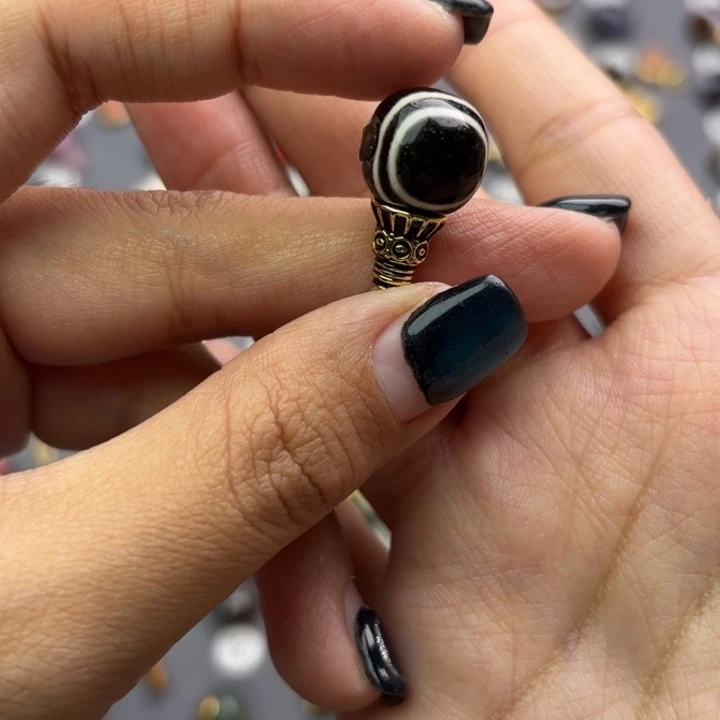 玛瑙/玉髓未镶嵌文玩配饰适配4-8mm的串