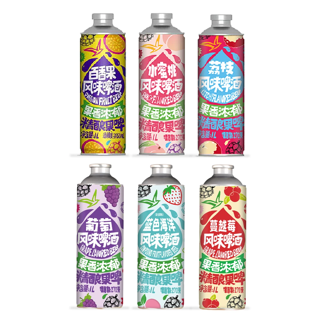 2罐口味自选 精酿果啤+精酿茶啤  崂萃精酿