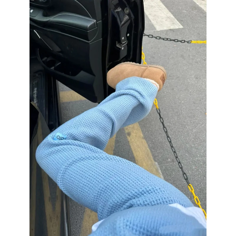 2025新款潮流复古ALO女士yoga华夫格裤子(H003)