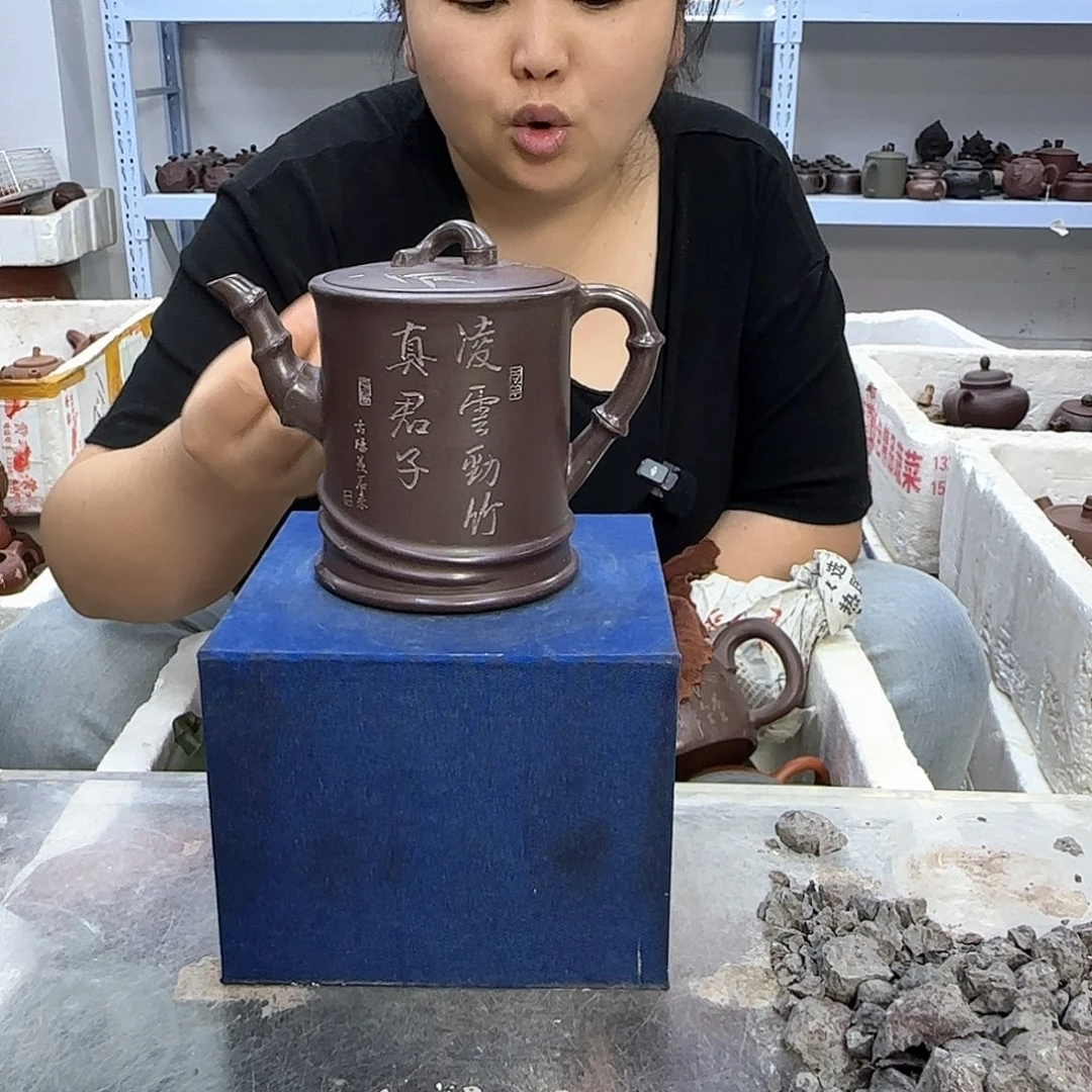 茶壶紫砂宜兴紫砂壶瑕疵