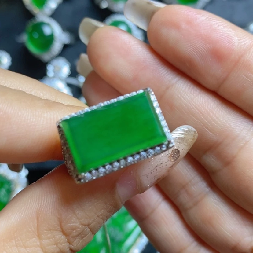 【闪购商品】翡翠挂件银S925镶嵌马鞍