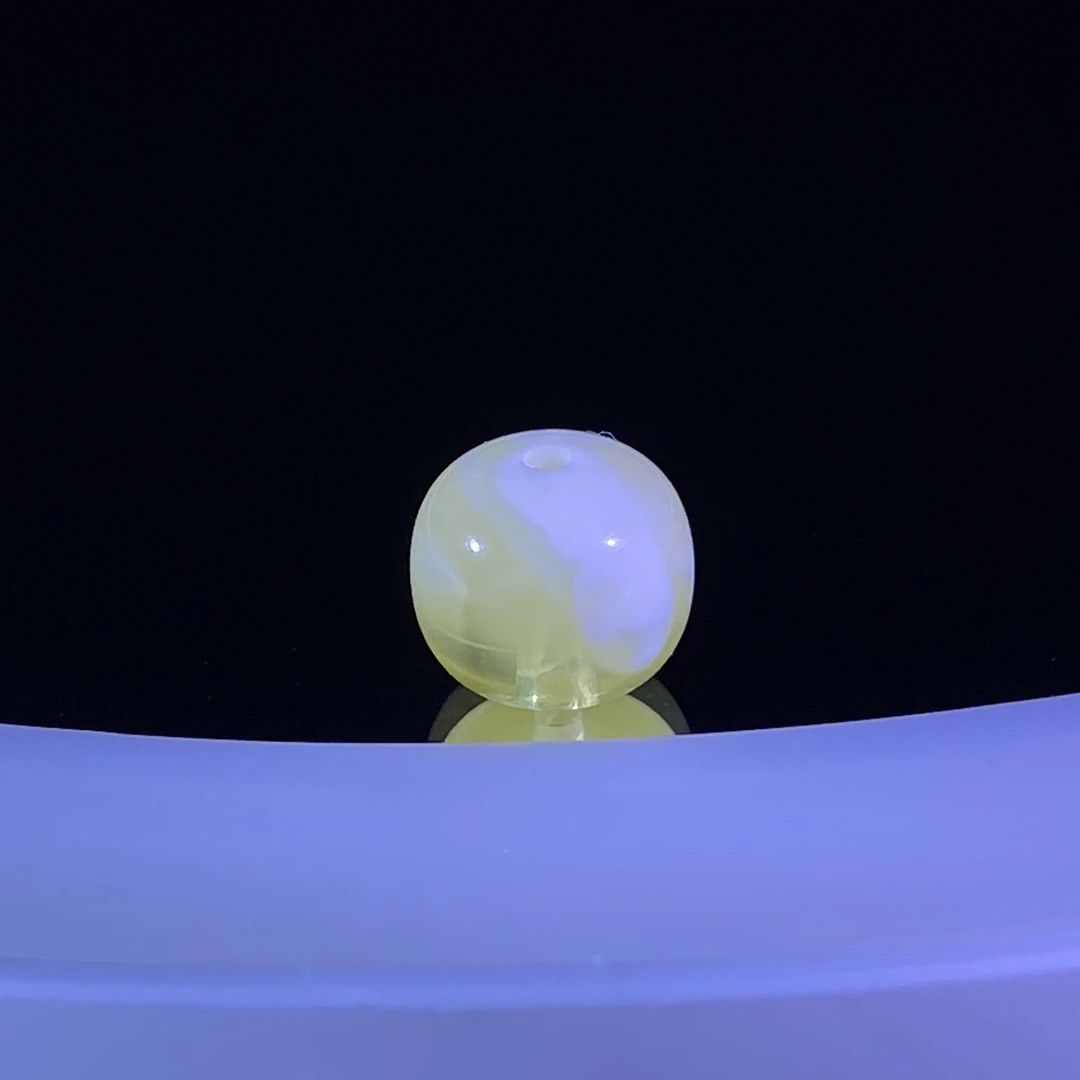 9mm金瓷白透金溶洞妖蜜蜡老型